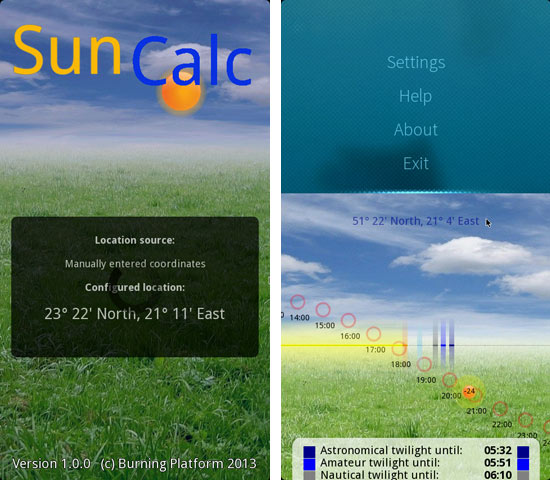 SunCalc